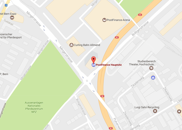 PostFinance Ort Google Maps