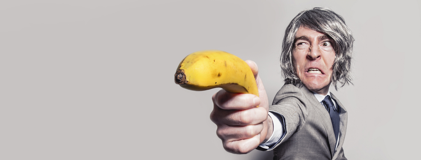 Kolleg mit banane opportunistische kollegen