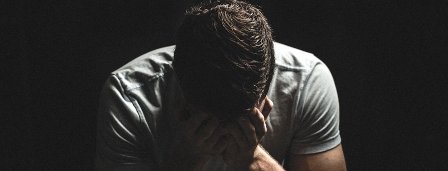 Sad upset man