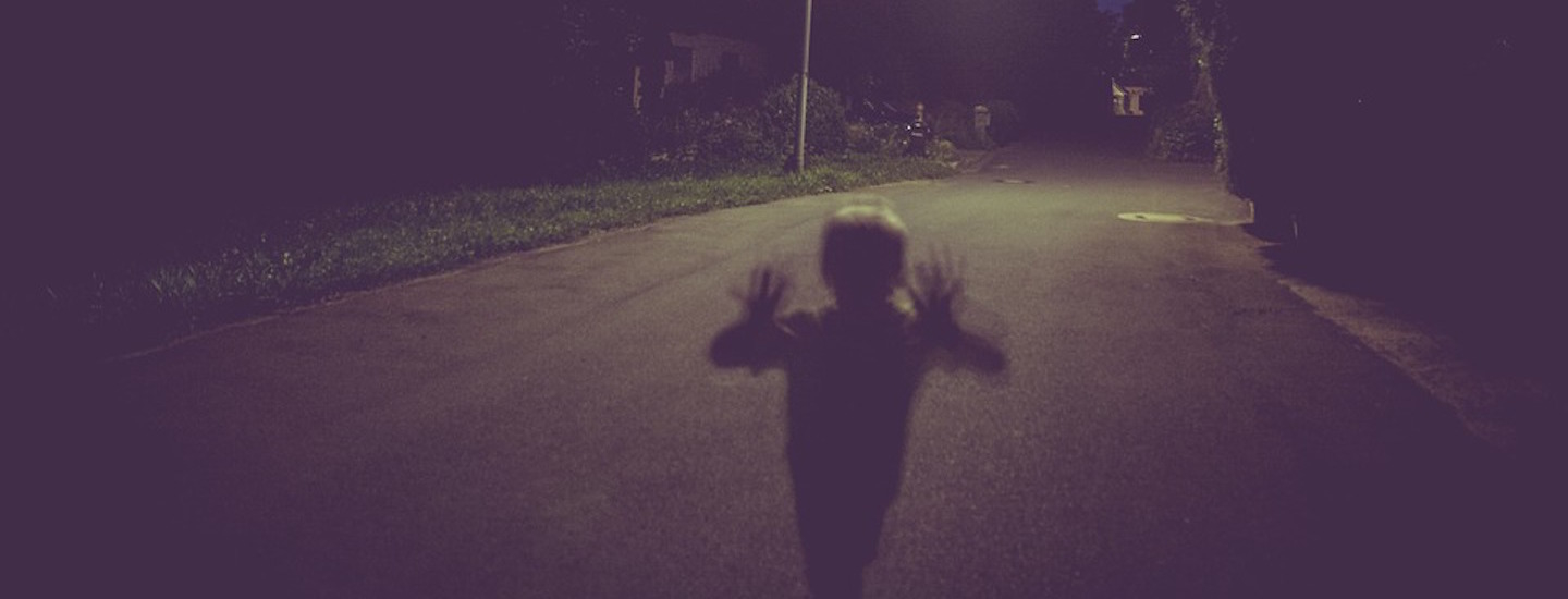 Spooky figure in the night