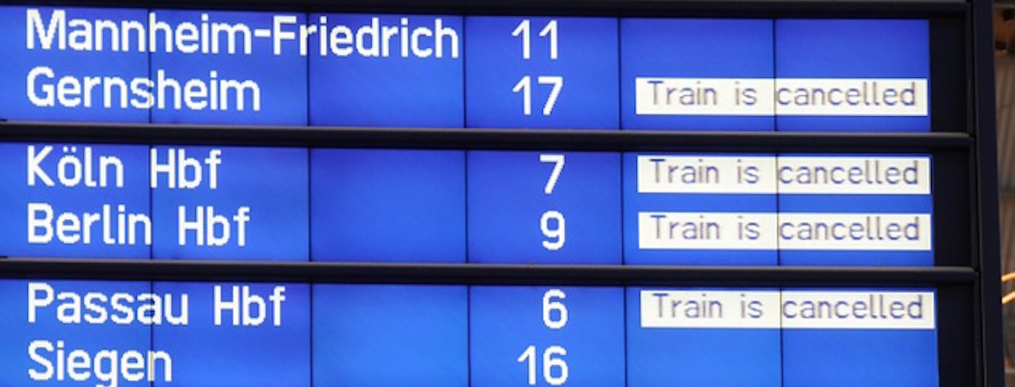Deutsche bahn zu ge mit verspa tung
