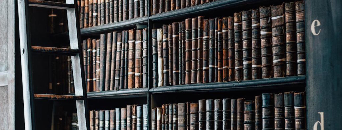 Library with many books