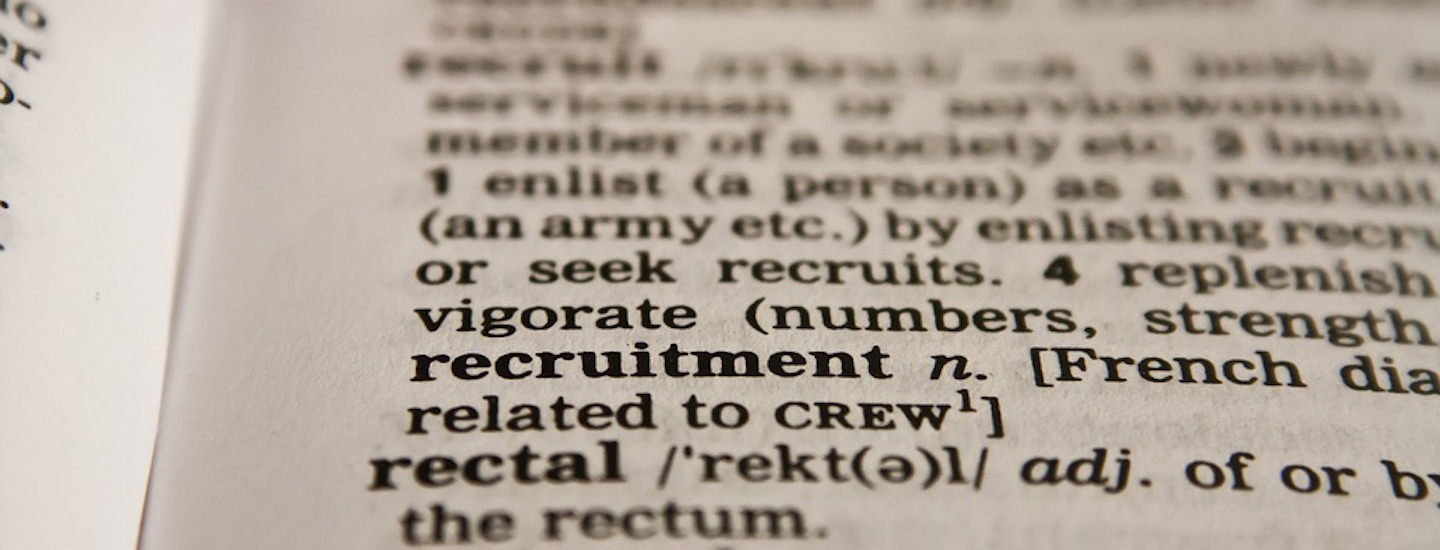 Recruitment dictionary