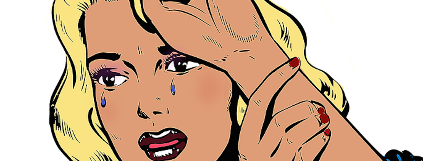 Woman crying