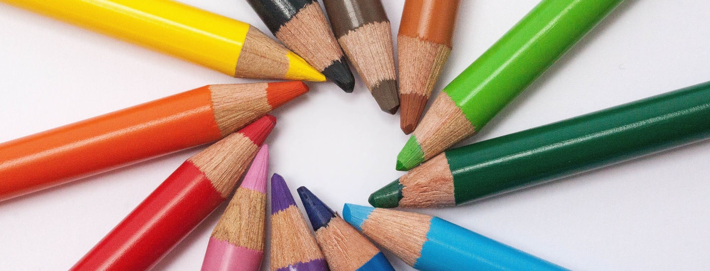 Bleistiften verschiedene farbe