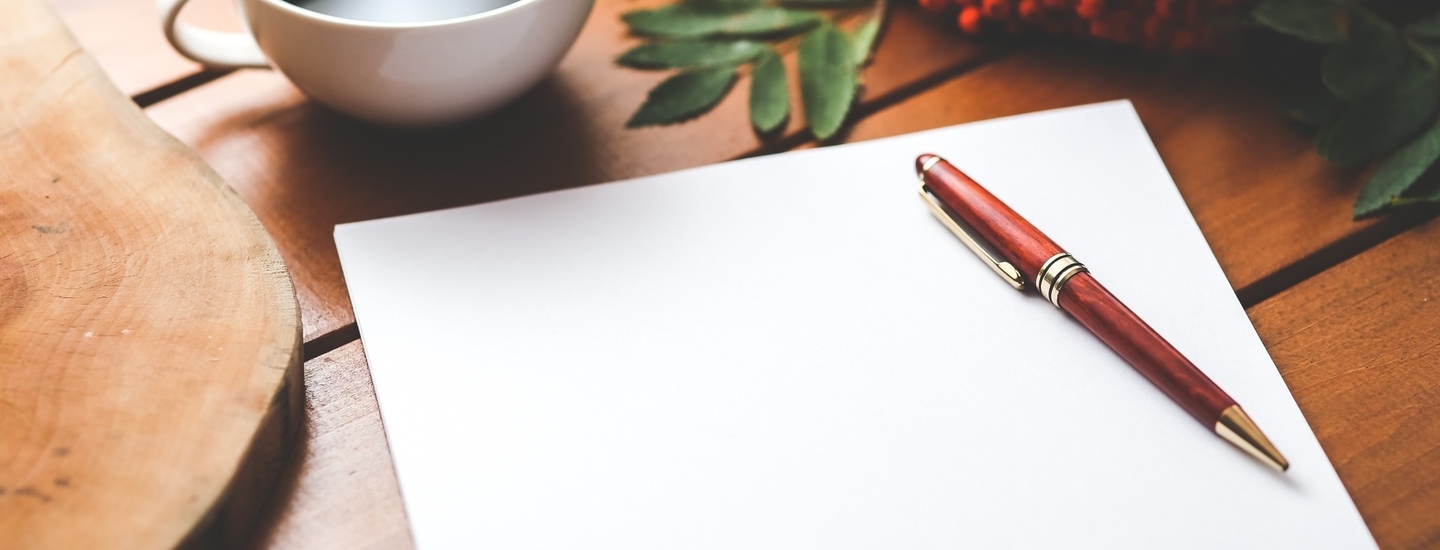 Coffee cup desk pen