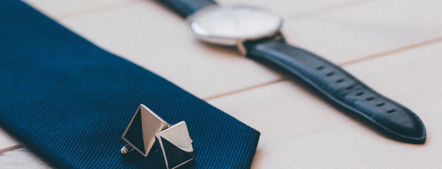 Tie watch cufflinks