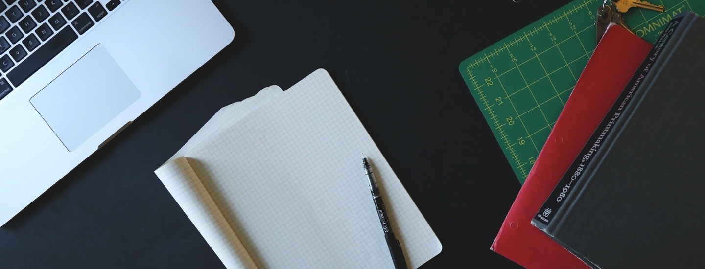 Space desk laptop notebook