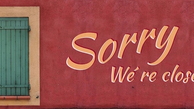 Middle sorry we are closed