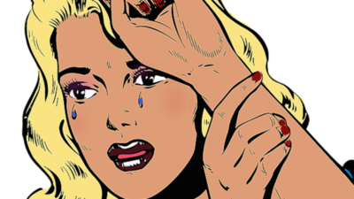 Middle woman crying