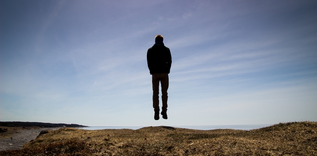 Big mann natur himmel luft bewerbung abheben