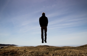Small mann natur himmel luft bewerbung abheben
