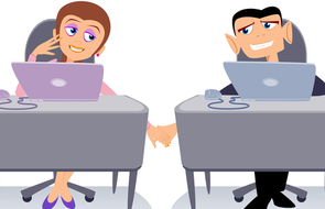 Small liebe arbeitsplatz illustation