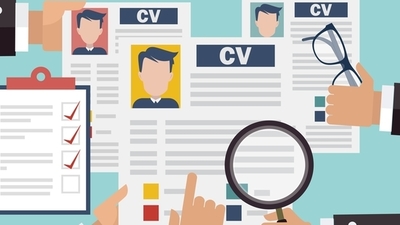 Middle lebenslauf cv illustration