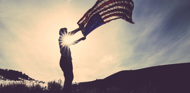 Big amerikanische flag