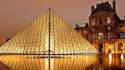 Middle france landmark lights night 1 