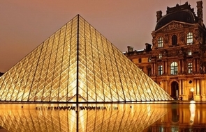 Small france landmark lights night 1