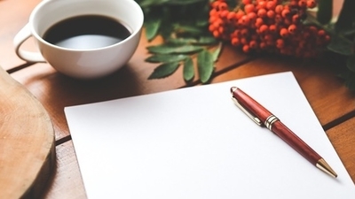 Middle coffee cup desk pen 1