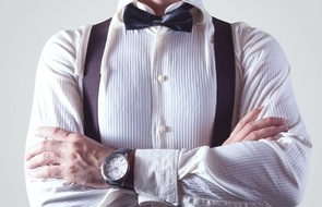 Small bow tie businessman fashion man 1 