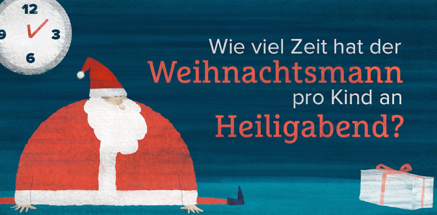 Big santa heiligabend uhr brainteaser