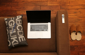 Small home office notebook couch sofa preview