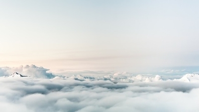 Middle flight mountains sky flying 1
